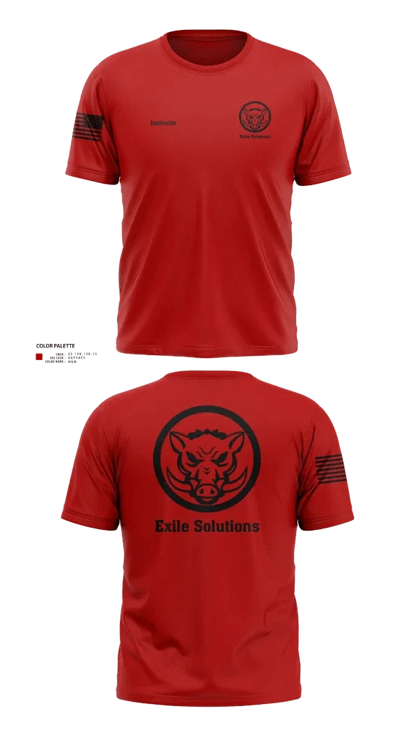 Short Sleeve Performance Shirt, Exile Solutions, Police, Teamtime, Team time, sublimation, custom sports apparel, team uniforms, spirit wear, spiritwear, sports uniforms, custom shirts, team store, custom team store, fundraiser sports, apparel fundraiser