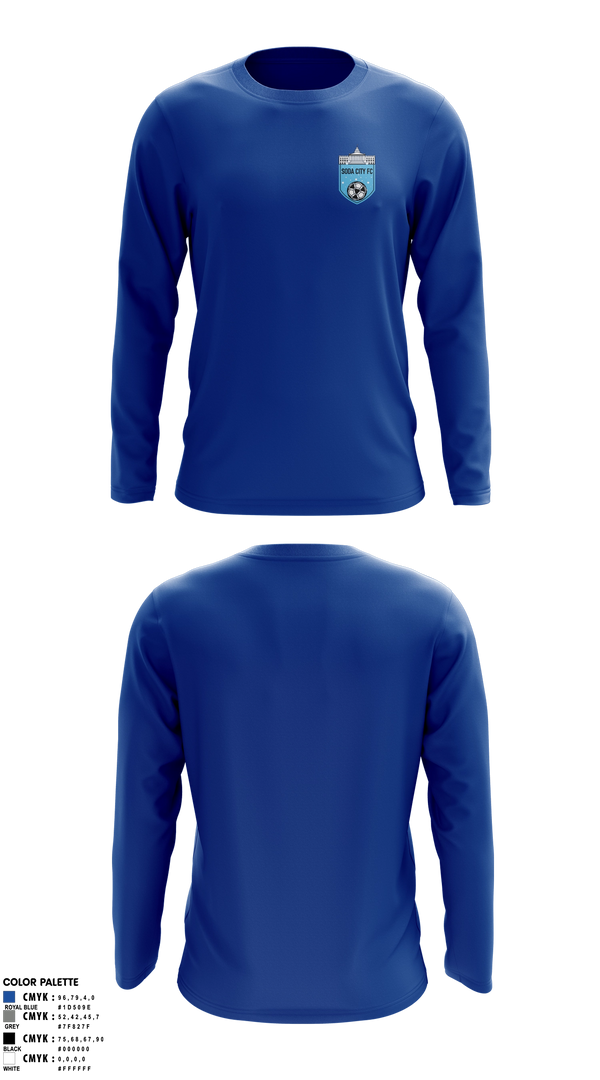 Long Sleeve Performance Shirt, Soda City FC, Men's Soccer, Teamtime, Team time, sublimation, custom sports apparel, team uniforms, spirit wear, spiritwear, sports uniforms, custom shirts, team store, custom team store, fundraiser sports, apparel fundraiser