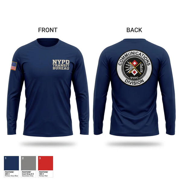 Long Sleeve Performance Shirt, Communication Division, Police, Teamtime, Team time, sublimation, custom sports apparel, team uniforms, spirit wear, spiritwear, sports uniforms, custom shirts, team store, custom team store, fundraiser sports, apparel fundraiser