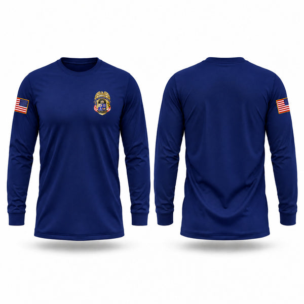 Long Sleeve Performance Shirt, Seat Pleasant Police Department, Police, Teamtime, Team time, sublimation, custom sports apparel, team uniforms, spirit wear, spiritwear, sports uniforms, custom shirts, team store, custom team store, fundraiser sports, apparel fundraiser