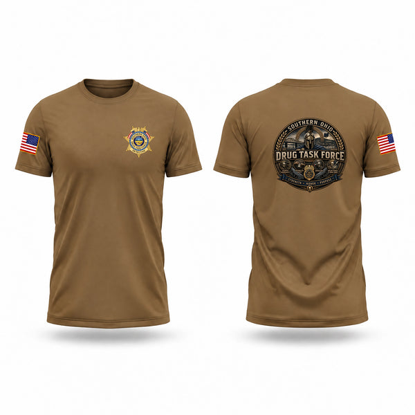 Old School Cotton Feel Shirt, Southern Ohio Drug Task Force, Police, Teamtime, Team time, sublimation, custom sports apparel, team uniforms, spirit wear, spiritwear, sports uniforms, custom shirts, team store, custom team store, fundraiser sports, apparel fundraiser