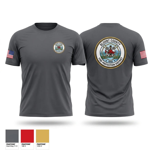 Short Sleeve Performance Shirt, Blount County Fire Protection District, Fire Department, Teamtime, Team time, sublimation, custom sports apparel, team uniforms, spirit wear, spiritwear, sports uniforms, custom shirts, team store, custom team store, fundraiser sports, apparel fundraiser