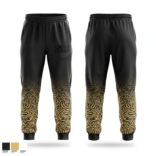 Sweatpants, LINCOLN COUGARS, , Teamtime, Team time, sublimation, custom sports apparel, team uniforms, spirit wear, spiritwear, sports uniforms, custom shirts, team store, custom team store, fundraiser sports, apparel fundraiser