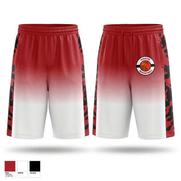 Mens Basketball Shorts, Ignacio Bobcats, Men's Basketball, Teamtime, Team time, sublimation, custom sports apparel, team uniforms, spirit wear, spiritwear, sports uniforms, custom shirts, team store, custom team store, fundraiser sports, apparel fundraiser