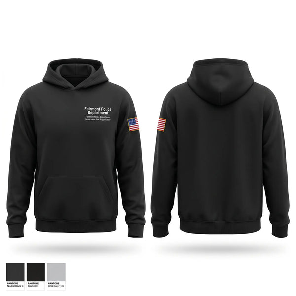 Hoodie, Fairmont Police Department, Police, Teamtime, Team time, sublimation, custom sports apparel, team uniforms, spirit wear, spiritwear, sports uniforms, custom shirts, team store, custom team store, fundraiser sports, apparel fundraiser