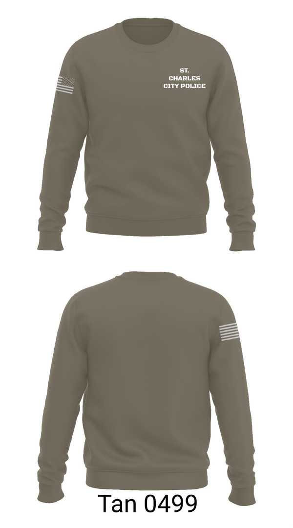 Crew Neck Sweatshirt, ST. CHARLES CITY POLICE, Police, Teamtime, Team time, sublimation, custom sports apparel, team uniforms, spirit wear, spiritwear, sports uniforms, custom shirts, team store, custom team store, fundraiser sports, apparel fundraiser