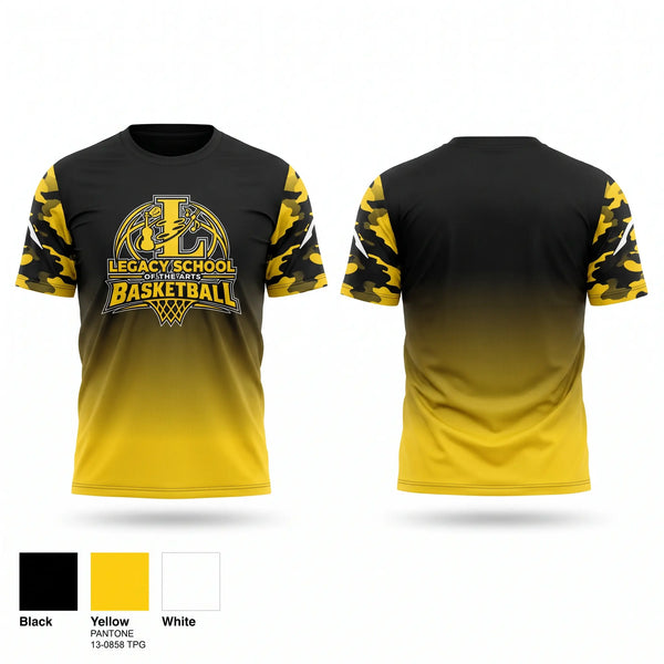 Short Sleeve Performance Shirt, Legacy School of the Arts, Men's Basketball, Teamtime, Team time, sublimation, custom sports apparel, team uniforms, spirit wear, spiritwear, sports uniforms, custom shirts, team store, custom team store, fundraiser sports, apparel fundraiser