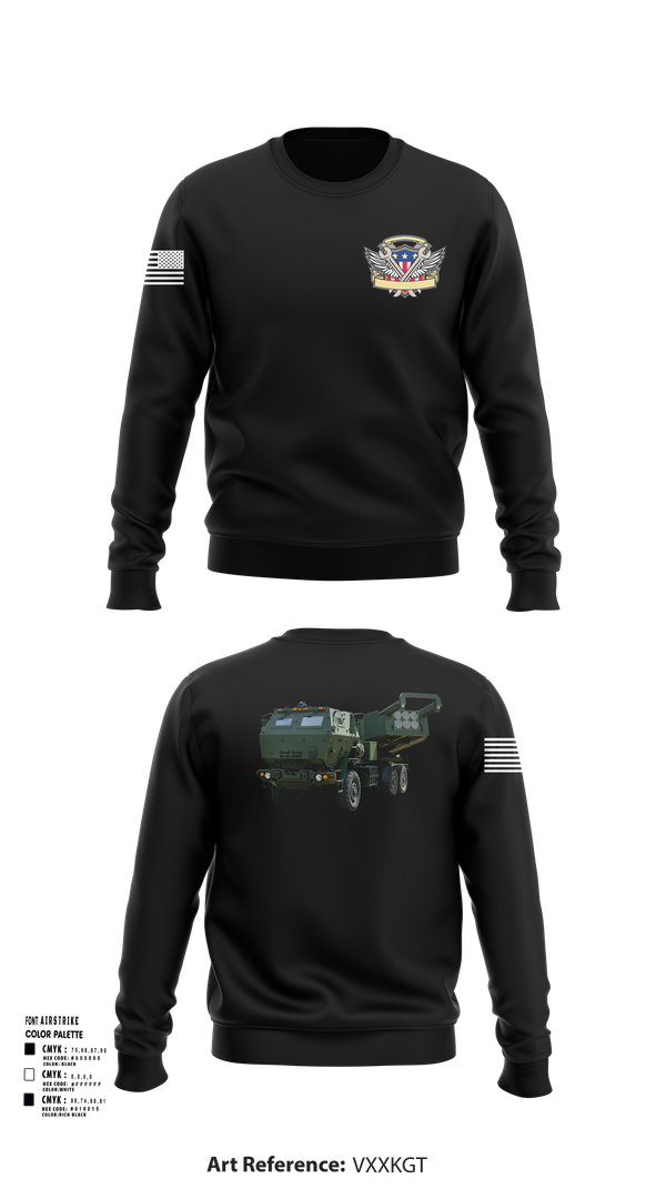 Crew Neck Sweatshirt, 182nd Field Artillery, Army, Teamtime, Team time, sublimation, custom sports apparel, team uniforms, spirit wear, spiritwear, sports uniforms, custom shirts, team store, custom team store, fundraiser sports, apparel fundraiser