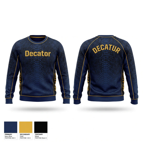 Crew Neck Sweatshirt, Decator, , Teamtime, Team time, sublimation, custom sports apparel, team uniforms, spirit wear, spiritwear, sports uniforms, custom shirts, team store, custom team store, fundraiser sports, apparel fundraiser