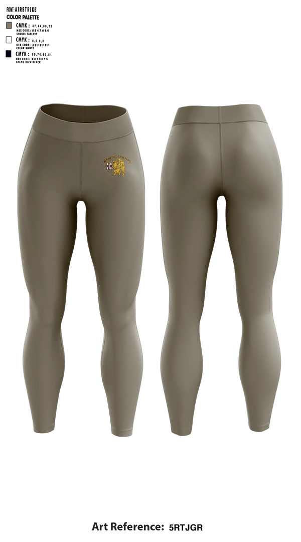 Womens Leggings, 361 MLC, Army, Teamtime, Team time, sublimation, custom sports apparel, team uniforms, spirit wear, spiritwear, sports uniforms, custom shirts, team store, custom team store, fundraiser sports, apparel fundraiser