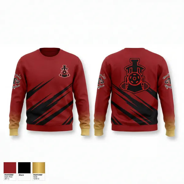 Crew Neck Sweatshirt, Train Station Fight Club, Spirit Store, Teamtime, Team time, sublimation, custom sports apparel, team uniforms, spirit wear, spiritwear, sports uniforms, custom shirts, team store, custom team store, fundraiser sports, apparel fundraiser