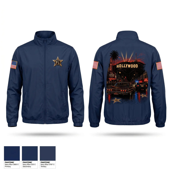 Windbreaker, HOLLYWOOD, Police, Teamtime, Team time, sublimation, custom sports apparel, team uniforms, spirit wear, spiritwear, sports uniforms, custom shirts, team store, custom team store, fundraiser sports, apparel fundraiser