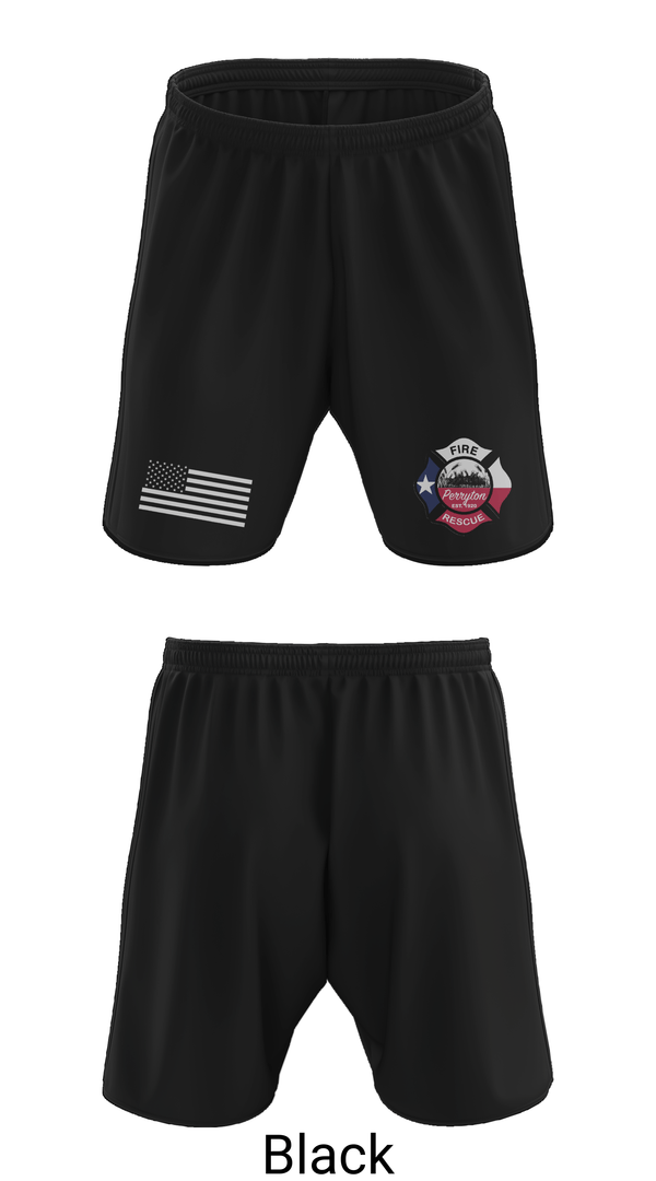 Athletic Shorts With Pockets, Perryton Fire Department, Fire Department, Teamtime, Team time, sublimation, custom sports apparel, team uniforms, spirit wear, spiritwear, sports uniforms, custom shirts, team store, custom team store, fundraiser sports, apparel fundraiser