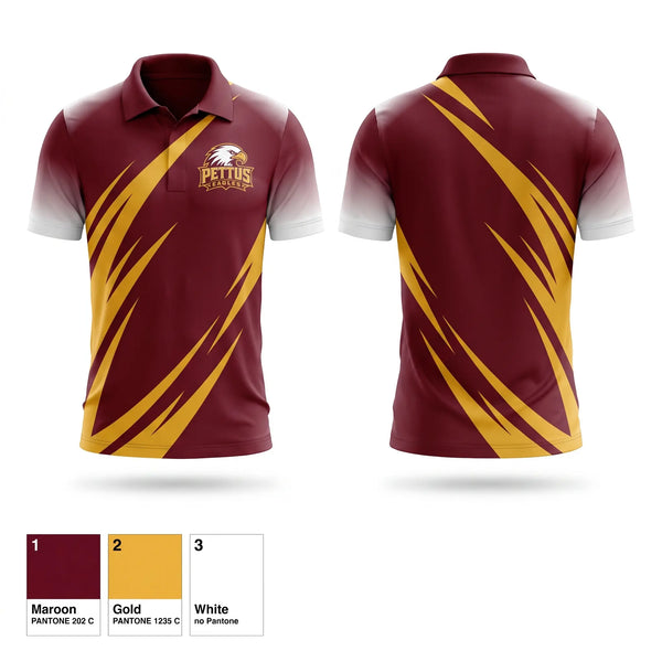 Short Sleeve Performance Polo, Pettus Eagles, , Teamtime, Team time, sublimation, custom sports apparel, team uniforms, spirit wear, spiritwear, sports uniforms, custom shirts, team store, custom team store, fundraiser sports, apparel fundraiser