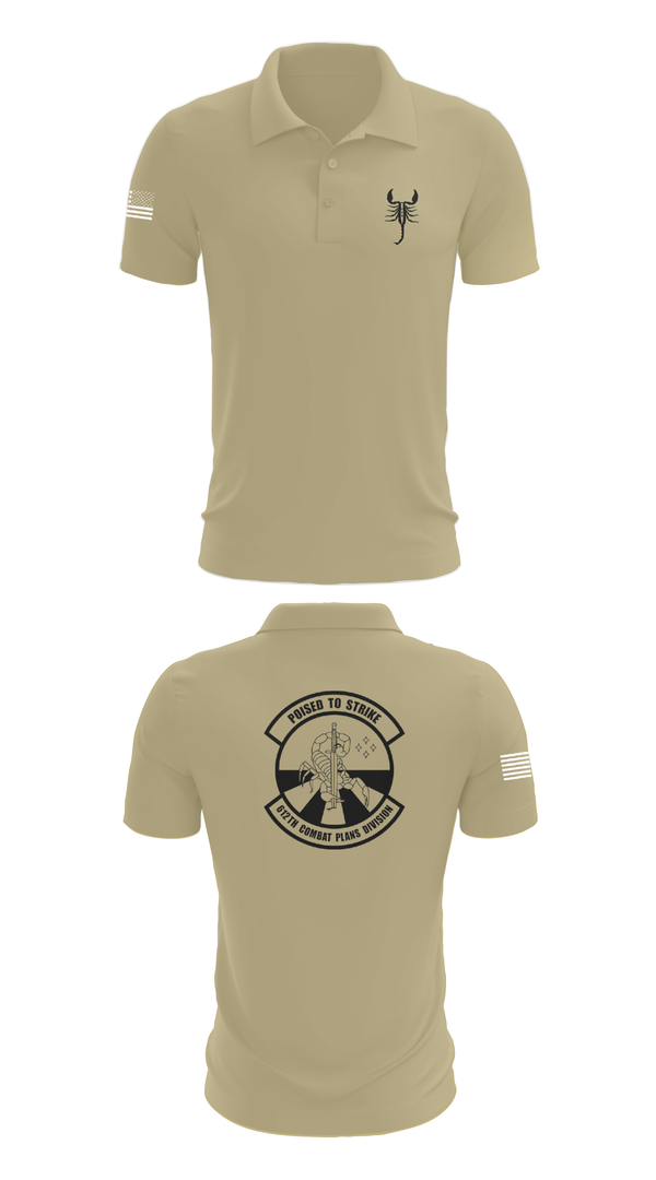 Short Sleeve Performance Polo, 612 Combat Plans Division, , Teamtime, Team time, sublimation, custom sports apparel, team uniforms, spirit wear, spiritwear, sports uniforms, custom shirts, team store, custom team store, fundraiser sports, apparel fundraiser