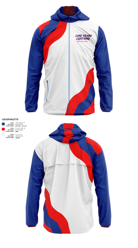 Windbreaker, LI LIGHTNING, , Teamtime, Team time, sublimation, custom sports apparel, team uniforms, spirit wear, spiritwear, sports uniforms, custom shirts, team store, custom team store, fundraiser sports, apparel fundraiser