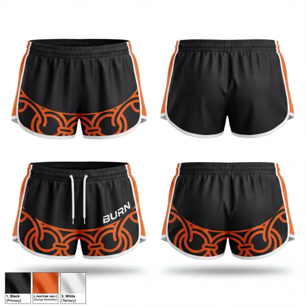 Womens Shorts, BURN, Spirit Store, Teamtime, Team time, sublimation, custom sports apparel, team uniforms, spirit wear, spiritwear, sports uniforms, custom shirts, team store, custom team store, fundraiser sports, apparel fundraiser