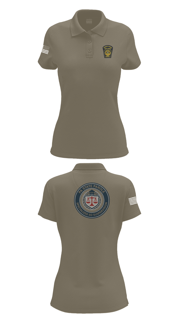 Womens Short Sleeve Performance Polo, Specialized Sex Offender Supervision, Police, Teamtime, Team time, sublimation, custom sports apparel, team uniforms, spirit wear, spiritwear, sports uniforms, custom shirts, team store, custom team store, fundraiser sports, apparel fundraiser