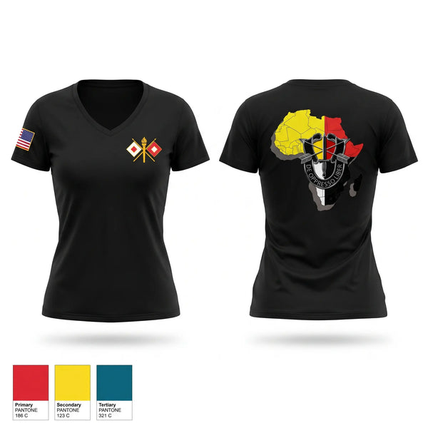 Womens Short Sleeve Vneck Shirt, S6 HHC 3SFG, Army, Teamtime, Team time, sublimation, custom sports apparel, team uniforms, spirit wear, spiritwear, sports uniforms, custom shirts, team store, custom team store, fundraiser sports, apparel fundraiser