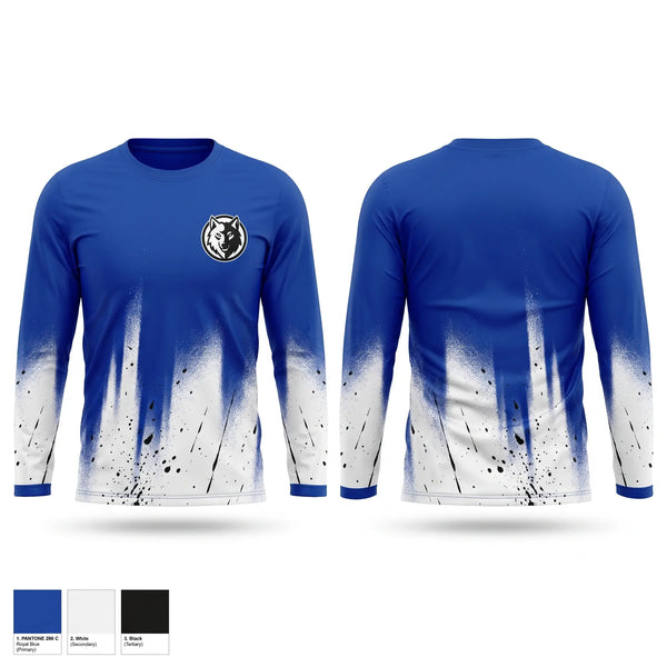 Long Sleeve Performance Shirt, Northwest Mississippi Wolves, Men's Basketball, Teamtime, Team time, sublimation, custom sports apparel, team uniforms, spirit wear, spiritwear, sports uniforms, custom shirts, team store, custom team store, fundraiser sports, apparel fundraiser