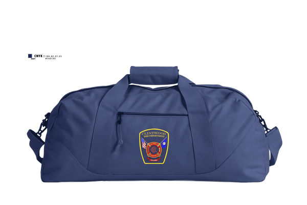 Duffle Bag, Clintwood Fire Department, Fire Department, Teamtime, Team time, sublimation, custom sports apparel, team uniforms, spirit wear, spiritwear, sports uniforms, custom shirts, team store, custom team store, fundraiser sports, apparel fundraiser