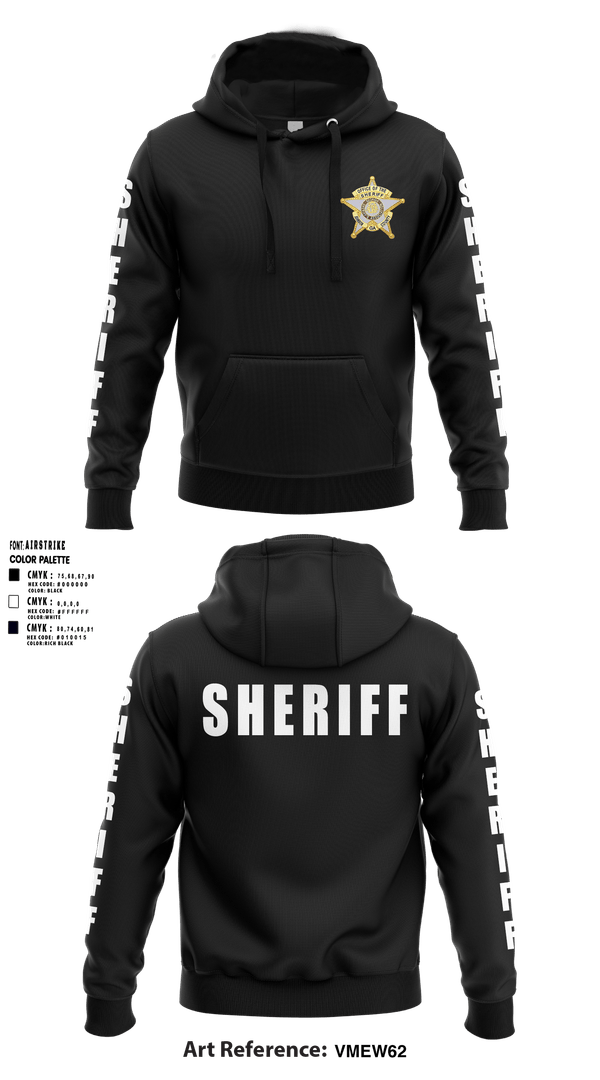 Hoodie, SHERIFF, Police, Teamtime, Team time, sublimation, custom sports apparel, team uniforms, spirit wear, spiritwear, sports uniforms, custom shirts, team store, custom team store, fundraiser sports, apparel fundraiser