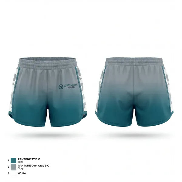 Womens Shorts, Optimum Beach, Women's Volleyball, Teamtime, Team time, sublimation, custom sports apparel, team uniforms, spirit wear, spiritwear, sports uniforms, custom shirts, team store, custom team store, fundraiser sports, apparel fundraiser
