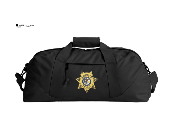 Duffle Bag, Nashville Police Department, Illinois, Police, Teamtime, Team time, sublimation, custom sports apparel, team uniforms, spirit wear, spiritwear, sports uniforms, custom shirts, team store, custom team store, fundraiser sports, apparel fundraiser