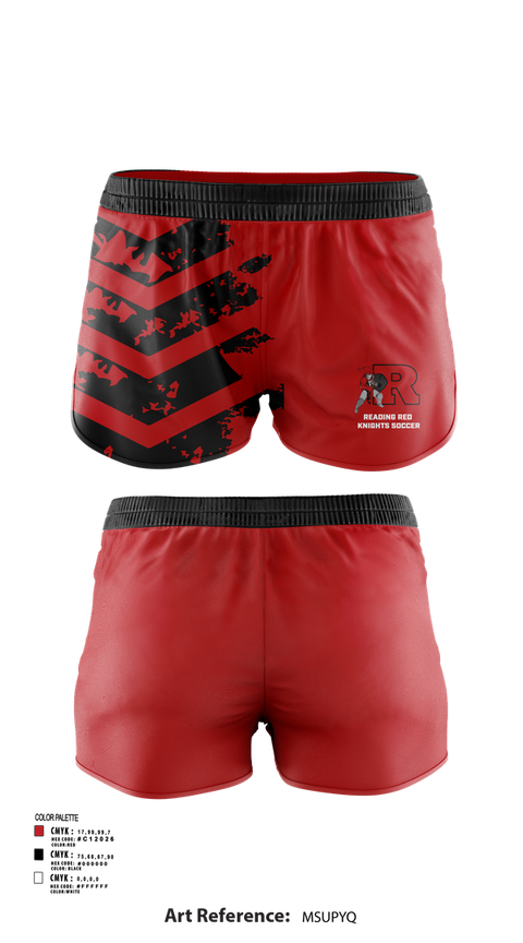 Womens Shorts, Reading Red Knights Soccer, Women's Soccer, Teamtime, Team time, sublimation, custom sports apparel, team uniforms, spirit wear, spiritwear, sports uniforms, custom shirts, team store, custom team store, fundraiser sports, apparel fundraiser