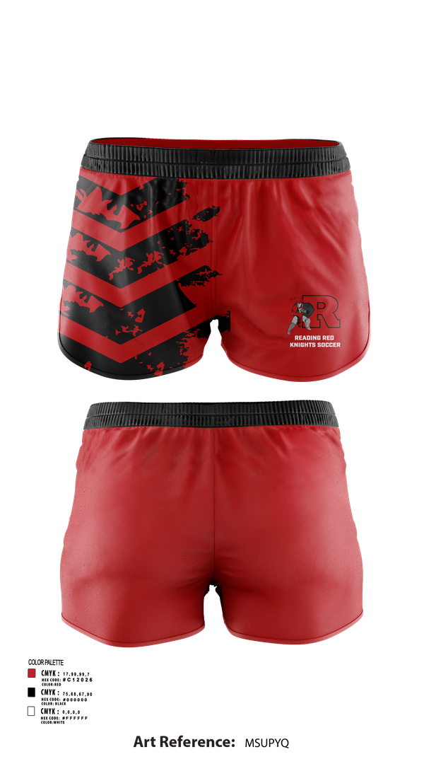 Womens Shorts, Reading Red Knights Soccer, Women's Soccer, Teamtime, Team time, sublimation, custom sports apparel, team uniforms, spirit wear, spiritwear, sports uniforms, custom shirts, team store, custom team store, fundraiser sports, apparel fundraiser