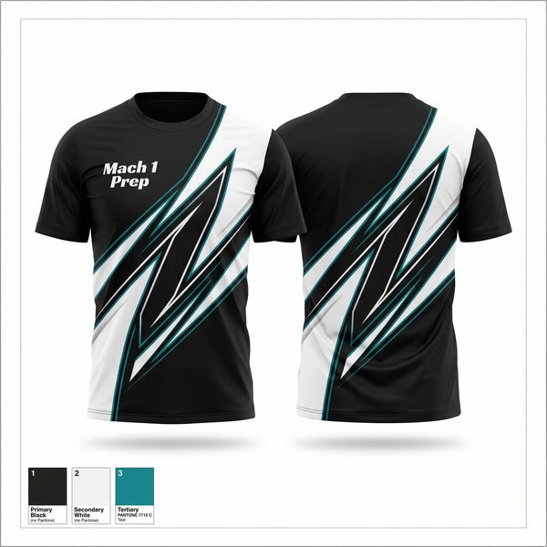 Short Sleeve Performance Shirt, Mach 1 Prep, Track & Field, Teamtime, Team time, sublimation, custom sports apparel, team uniforms, spirit wear, spiritwear, sports uniforms, custom shirts, team store, custom team store, fundraiser sports, apparel fundraiser