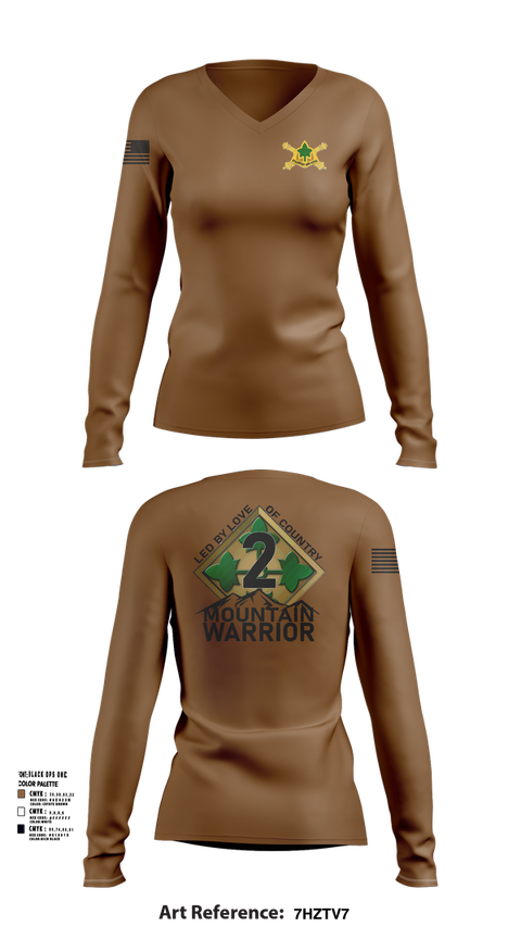 Womens Long Sleeve Vneck Shirt, 2SBCT, , Teamtime, Team time, sublimation, custom sports apparel, team uniforms, spirit wear, spiritwear, sports uniforms, custom shirts, team store, custom team store, fundraiser sports, apparel fundraiser