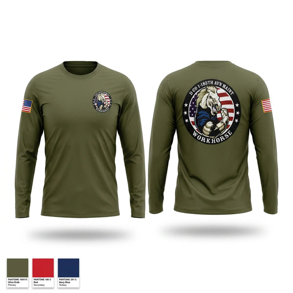 Long Sleeve Performance Shirt, D Co. 1-185th, Army, Teamtime, Team time, sublimation, custom sports apparel, team uniforms, spirit wear, spiritwear, sports uniforms, custom shirts, team store, custom team store, fundraiser sports, apparel fundraiser
