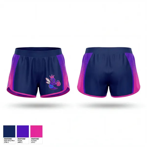 Womens Shorts, Carolina Sting, Women's Basketball, Teamtime, Team time, sublimation, custom sports apparel, team uniforms, spirit wear, spiritwear, sports uniforms, custom shirts, team store, custom team store, fundraiser sports, apparel fundraiser