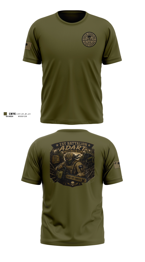 Old School Cotton Feel Shirt, 1st Battalion, National Guard, Teamtime, Team time, sublimation, custom sports apparel, team uniforms, spirit wear, spiritwear, sports uniforms, custom shirts, team store, custom team store, fundraiser sports, apparel fundraiser