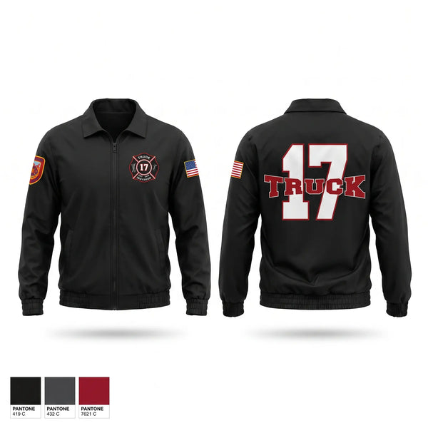 Windbreaker, Truck 17, Fire Department, Teamtime, Team time, sublimation, custom sports apparel, team uniforms, spirit wear, spiritwear, sports uniforms, custom shirts, team store, custom team store, fundraiser sports, apparel fundraiser