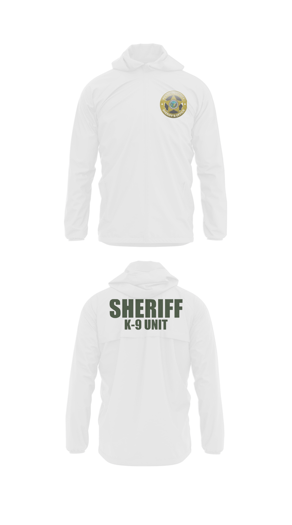 Windbreaker, Pender County Sheriff’s Office K9, Police, Teamtime, Team time, sublimation, custom sports apparel, team uniforms, spirit wear, spiritwear, sports uniforms, custom shirts, team store, custom team store, fundraiser sports, apparel fundraiser