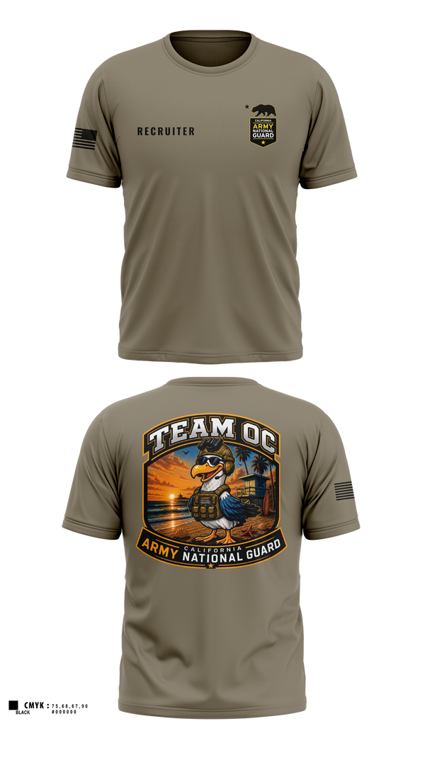 Old School Cotton Feel Shirt, TEAM OC, National Guard, Teamtime, Team time, sublimation, custom sports apparel, team uniforms, spirit wear, spiritwear, sports uniforms, custom shirts, team store, custom team store, fundraiser sports, apparel fundraiser