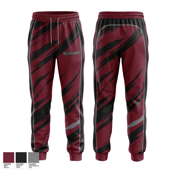 Sweatpants, Warriors, Softball, Teamtime, Team time, sublimation, custom sports apparel, team uniforms, spirit wear, spiritwear, sports uniforms, custom shirts, team store, custom team store, fundraiser sports, apparel fundraiser