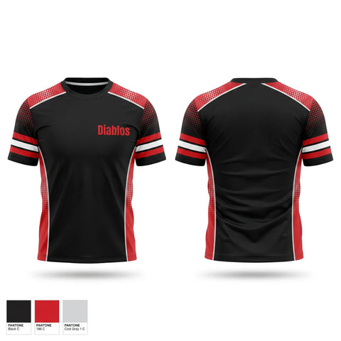 Short Sleeve Performance Shirt, Diablos, Baseball, Teamtime, Team time, sublimation, custom sports apparel, team uniforms, spirit wear, spiritwear, sports uniforms, custom shirts, team store, custom team store, fundraiser sports, apparel fundraiser