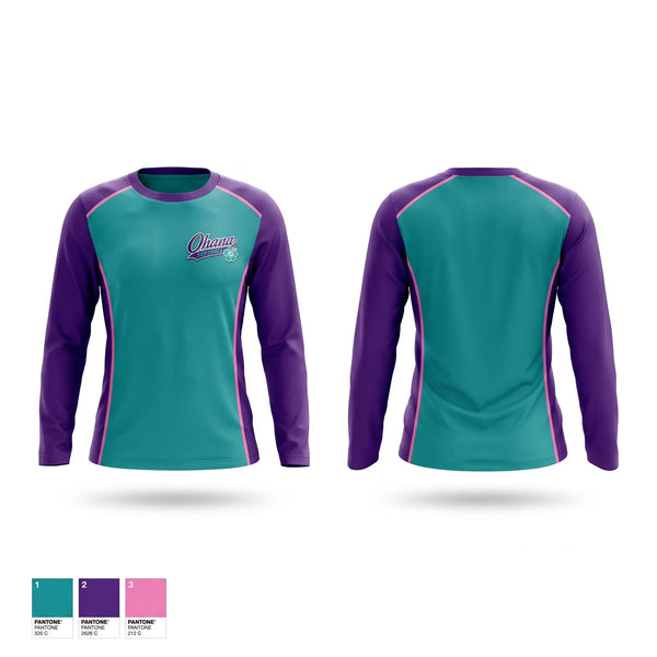 Long Sleeve Performance Shirt, Ohana, Softball, Teamtime, Team time, sublimation, custom sports apparel, team uniforms, spirit wear, spiritwear, sports uniforms, custom shirts, team store, custom team store, fundraiser sports, apparel fundraiser