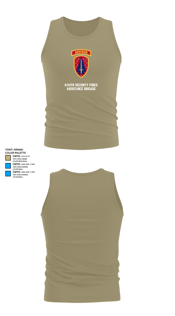 Tank Top, 6/54th Security Force Assistance Brigade, , Teamtime, Team time, sublimation, custom sports apparel, team uniforms, spirit wear, spiritwear, sports uniforms, custom shirts, team store, custom team store, fundraiser sports, apparel fundraiser