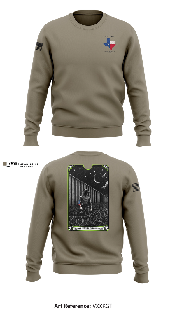 Crew Neck Sweatshirt, Stallions, Army, Teamtime, Team time, sublimation, custom sports apparel, team uniforms, spirit wear, spiritwear, sports uniforms, custom shirts, team store, custom team store, fundraiser sports, apparel fundraiser