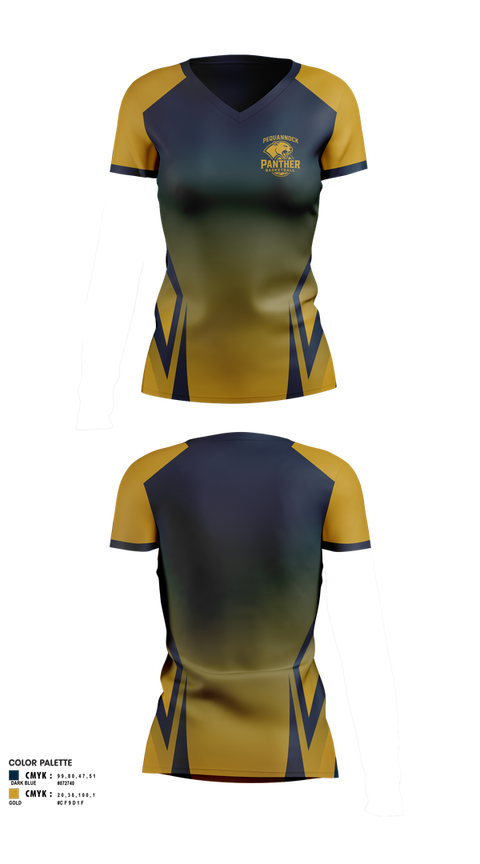 Womens Short Sleeve Vneck Shirt, Pequannock Panthers, Women's Basketball, Teamtime, Team time, sublimation, custom sports apparel, team uniforms, spirit wear, spiritwear, sports uniforms, custom shirts, team store, custom team store, fundraiser sports, apparel fundraiser