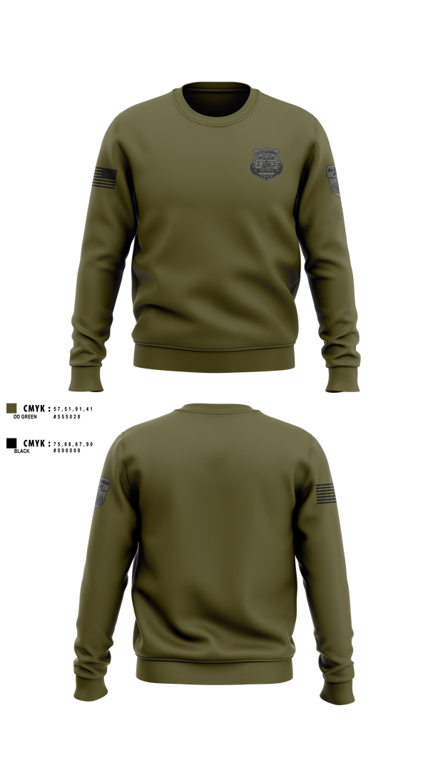 Crew Neck Sweatshirt, Alexandria Police Department Special Operations, Police, Teamtime, Team time, sublimation, custom sports apparel, team uniforms, spirit wear, spiritwear, sports uniforms, custom shirts, team store, custom team store, fundraiser sports, apparel fundraiser