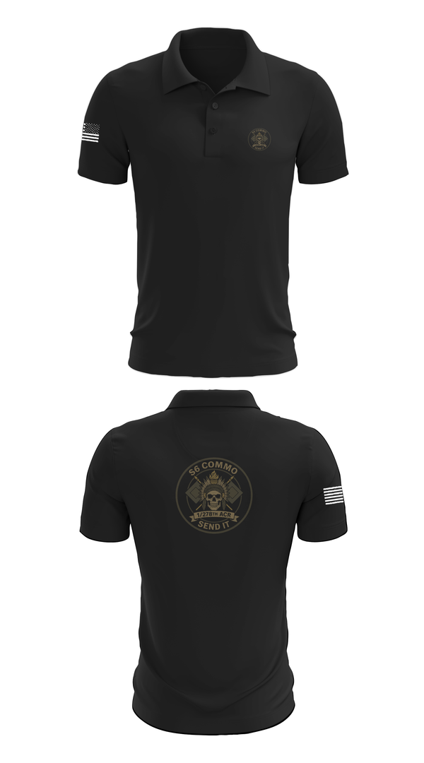 Short Sleeve Performance Polo, 1/278th ACR, , Teamtime, Team time, sublimation, custom sports apparel, team uniforms, spirit wear, spiritwear, sports uniforms, custom shirts, team store, custom team store, fundraiser sports, apparel fundraiser