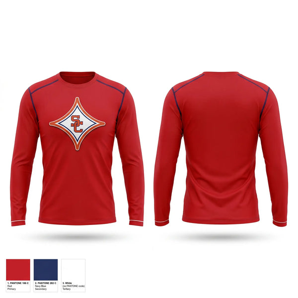Long Sleeve Performance Shirt, Sandy Creek High School Basketball, Women's Basketball, Teamtime, Team time, sublimation, custom sports apparel, team uniforms, spirit wear, spiritwear, sports uniforms, custom shirts, team store, custom team store, fundraiser sports, apparel fundraiser