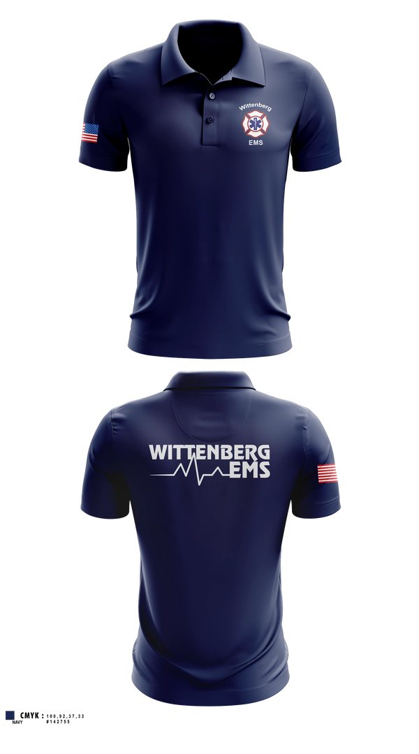 Short Sleeve Performance Polo, Wittenberg Area Protective Services District, Fire Department, Teamtime, Team time, sublimation, custom sports apparel, team uniforms, spirit wear, spiritwear, sports uniforms, custom shirts, team store, custom team store, fundraiser sports, apparel fundraiser