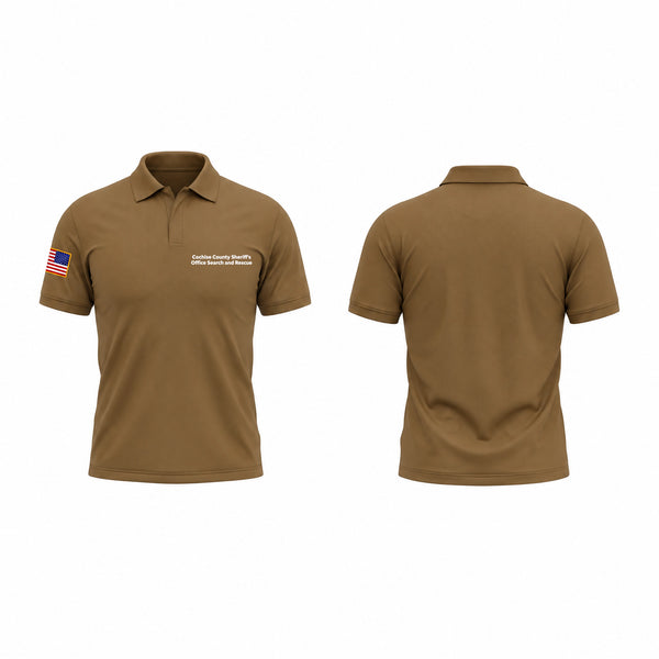 Short Sleeve Performance Polo, Cochise County Sheriff's Office Search and Rescue, Police, Teamtime, Team time, sublimation, custom sports apparel, team uniforms, spirit wear, spiritwear, sports uniforms, custom shirts, team store, custom team store, fundraiser sports, apparel fundraiser