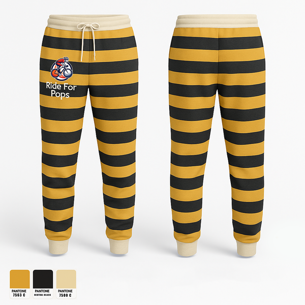 Joggers, Ride For Pops, Baseball, Teamtime, Team time, sublimation, custom sports apparel, team uniforms, spirit wear, spiritwear, sports uniforms, custom shirts, team store, custom team store, fundraiser sports, apparel fundraiser